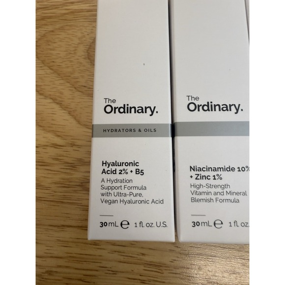 The Ordinary Skincare Bundle: Hyaluronic Acid, Niacinamide Zinc AHA 30% + BHA 2% - Picture 4 of 5